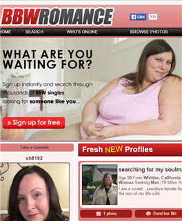 BBW romance Front Page